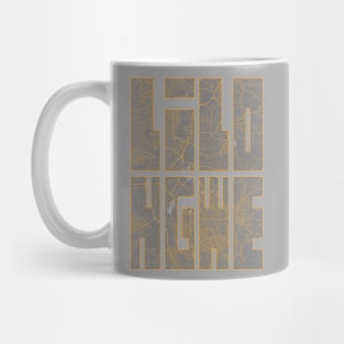 Lilongwe, Malawi City Map Typography - Bauhaus Mug